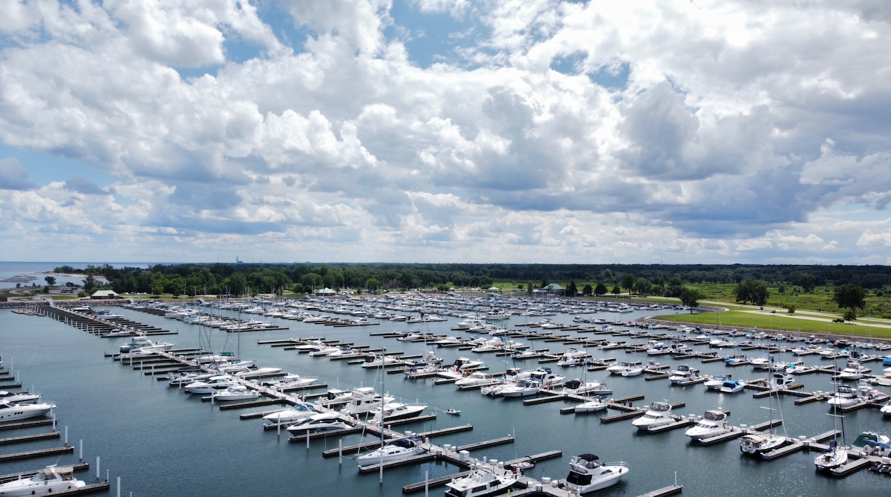 North Point Marina waterfront with boats and dockside facilities
